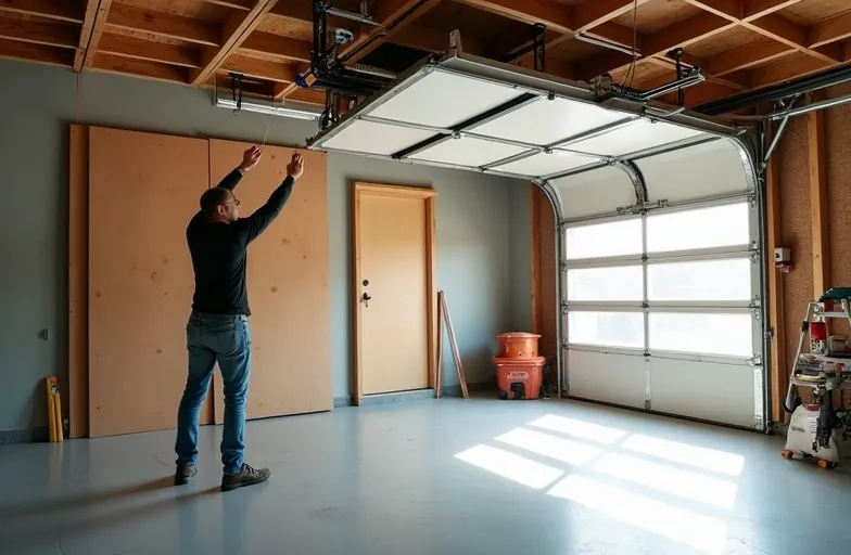 Professional garage door installation process
